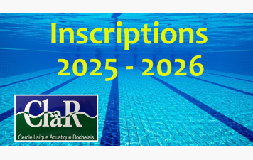Inscriptions 2025-2026